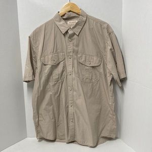 Filson Men's Washed Short Sleeve Feather Cloth Shirt